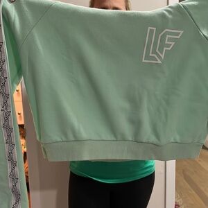 LF the brand , mint green cropped hoodie